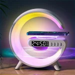 G63 4IN1 Bluetooth Speaker Wireless Charger Table Lamp Alarm Clock Smart Light Sound Machine Pembesar Suara Bluetooth - Image 3
