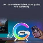 G63 4IN1 Bluetooth Speaker Wireless Charger Table Lamp Alarm Clock Smart Light Sound Machine Pembesar Suara Bluetooth - Image 4