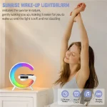 G63 4IN1 Bluetooth Speaker Wireless Charger Table Lamp Alarm Clock Smart Light Sound Machine Pembesar Suara Bluetooth - Image 7