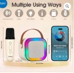 K12 Karaoke Machine Portable Bluetooth C Grate - Image 3