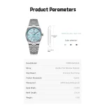 Poedagar watch, high-quality waterproof bright date luxury stainless steel quartz men's watch+box - Image 2