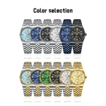 Poedagar watch, high-quality waterproof bright date luxury stainless steel quartz men's watch+box - Image 3