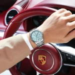 Poedagar watch, high-quality waterproof bright date luxury stainless steel quartz men's watch+box - Image 5