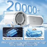 2026 New Mini Fan Rechargeable Handheld Fan- X688 F0008 - 1-100 Level Speed Adjustment handheld Display battery level Rechargeable Mini turbo - Image 5