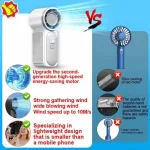 2026 New Mini Fan Rechargeable Handheld Fan- X688 F0008 - 1-100 Level Speed Adjustment handheld Display battery level Rechargeable Mini turbo - Image 7