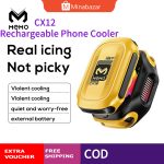 MEMO CX12 Mobile Phone Cool Heat Sink AI Semiconductor with Battery Digital Display Cooling Radiator for IOS Android PUBG & Freefire Cooler