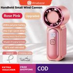 Mini Handheld Fan Portable Turbo Fan with 100 Speed Wind 3000mAh LED Display Type-C Rechargable 16℃ Cooling Blower for