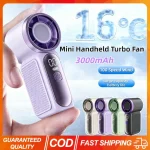 Mini Handheld Fan Portable Turbo Fan with 100 Speed Wind 3000mAh LED Display Type-C Rechargable 16℃ Cooling Blower for - Image 9