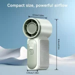 Mini Handheld Fan Portable Turbo Fan with 100 Speed Wind 3000mAh LED Display Type-C Rechargable 16℃ Cooling Blower for - Image 2