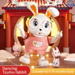 Baby Toys Electric Singing Dancing Internet Celebrity Rabbit Coax Baby Luminous Robot Children's Toys Birthday Party Gift 0-3 Years Old