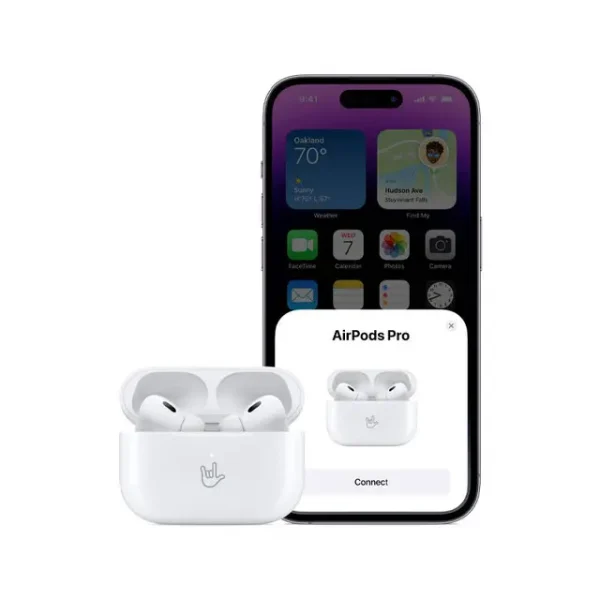 Description 🎧 Apple AirPods Pro (2nd Generation) 📌 Specifications: 🏷️ Brand: Apple 🔌 Charging Interface: Lightning Connector 🪫 Battery Capacity: 49.7 mAh 🎛️ Chipset: Apple H2 Chip 🎵 Driver Size: 11 mm 💧 Sweat & Water Resistance: IPX4 Rated 🌟 Key Features: 🔇 Up to 2x More Active Noise Cancellation (ANC): Block out twice as much unwanted background noise. 👂 Adaptive Transparency Mode: Lets outside sound in while reducing loud environmental noise. ⚡ Wireless Charging: Fully compatible with MagSafe and Apple Watch chargers. 🔋 Battery Backup: Up to 6 hours of continuous listening time on a single charge (with ANC turned on). Up to 30 hours of total listening time with the MagSafe Charging Case. ⏳ Fast Charging: Just 5 minutes in the case provides around 1 hour of listening or talk time.