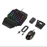 5 in 1 Gaming Keyboard and Mouse Combo MK500 | Mina Bazar