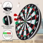 12-inch magnetic dartboard set
