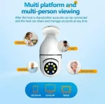 Wireless 360° Light Bulb CC Camera (1080P HD) | Mina Bazar - Image 4