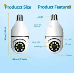 Wireless 360° Light Bulb CC Camera (1080P HD) | Mina Bazar - Image 5