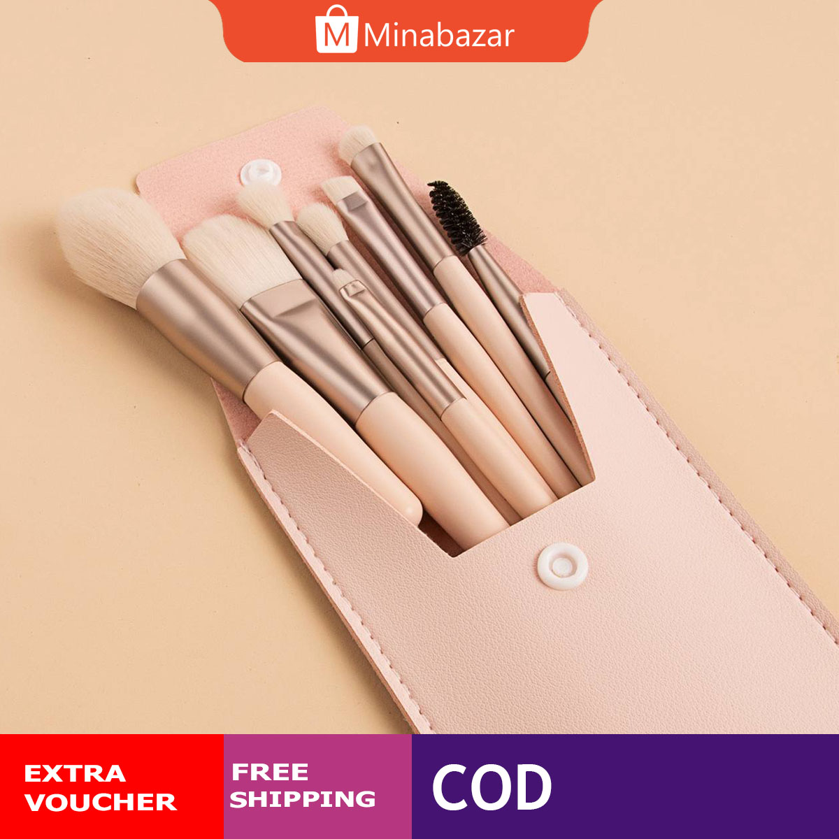 brush Premium Portable Makeup Brush Set with Pouch✨💄🛍️ - Image 1