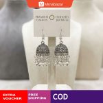Mini Oxidized Star Jhumka Earrings