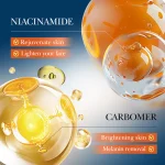 ROREC SADOER 5 Heavy Vitamin C Whitening Brightening Travel Set VC Niacinamide Cleanser Toner Serum Face Cream 4pcs Set - Image 5