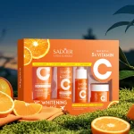 ROREC SADOER 5 Heavy Vitamin C Whitening Brightening Travel Set VC Niacinamide Cleanser Toner Serum Face Cream 4pcs Set - Image 6