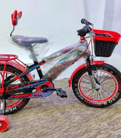 16 Inch Boys Bicycle with Back Seat Carrier, Front Basket, Full Wheel Mudguard & Chain Protector – Durable & Safe City Cycle for Kids and Teenagers