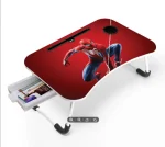 Adjustable Laptop Desk with Cup Holder and Storage Slot - Foldable Laptop Stand for Bed/Desk - Image 2