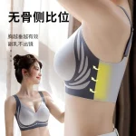 Soft Support Small Chest Gathered Seamless Bra Women Non-wired Comfort Thin Cup Bra Lingerie - Image 3